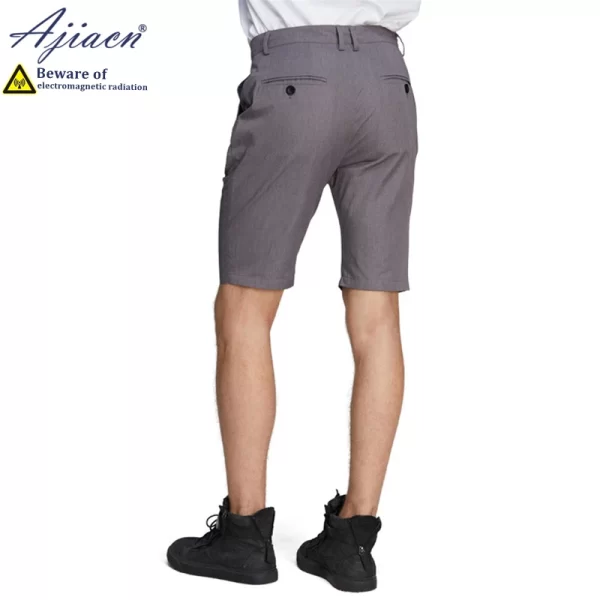Bermuda masculina, Genuíno anti-radiação eletromagnética terno feito sob encomenda shorts veículos novos da energia, 5g comunicação blindagem terno. - Image 2