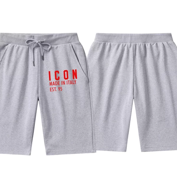Shorts/calções masculino, ICON-De basquetebol, impressão de letras, calças streetwear casual, corredores de algodão respirável, verão. - Image 3