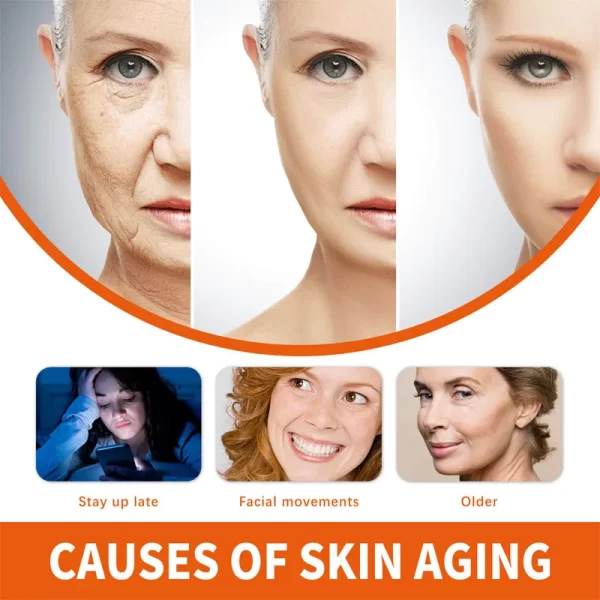Removedor de Rugas Colágeno Soro Facial, Anti Envelhecimento, Levantamento, Refirmante, Essência, Linhas Finas Desvanecimento, Clareamento, Hidratante, Beleza, Cuidados com a pele - Image 4