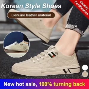 Tênis unissex, casual de esportes ao ar livre, sapato branco estilo coreano elegante, design Lowcut