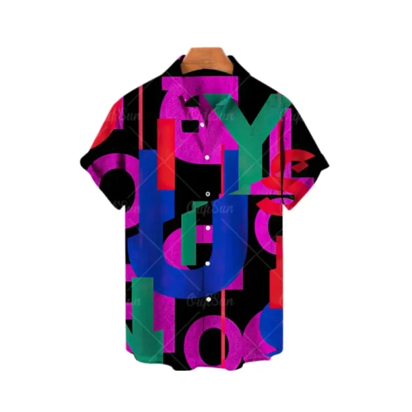 Camisas masculina de manga curta estilo havaiano, blusa solta e respirável, tendência de praia fresca, impressa em 3D, elegante, casual. - Image 14