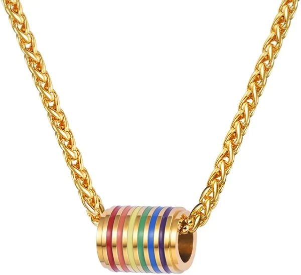 Colar LGBTQIA+, Chainspro orgulho gay, bissexual coisas lgbtq arco-íris jóias amor ganha igualdade colar inspirador jóias cp757 - Image 8
