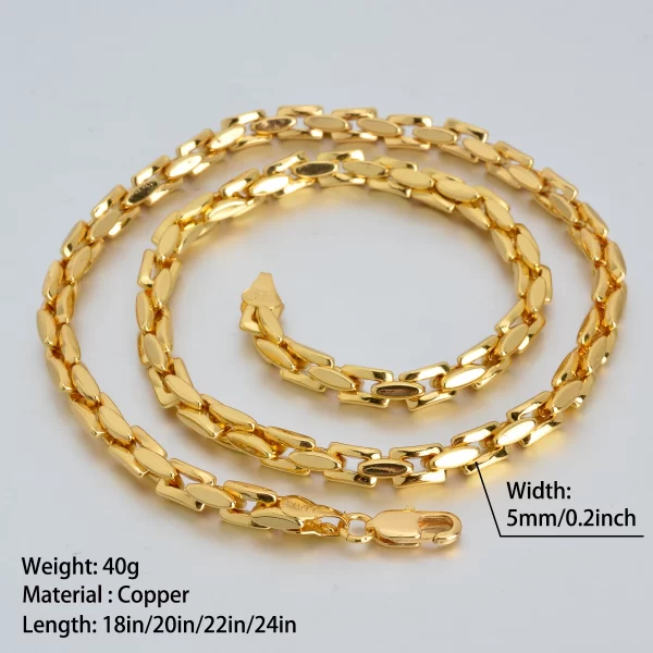 Colar de corrente, feminino,  cubano, Hip Hop Punk, meio-fio, cubano, gargantilha dourada 18k, na moda, uso diário, presente, italiano. - Image 6