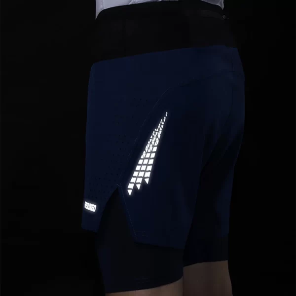 Shorts masculino, ARSUXEO-de corrida respirável de secagem rápida, esportes ao ar livre, calças curtas, treinamento de ginástica, fitness, exercício, 2 em 1 - Image 2