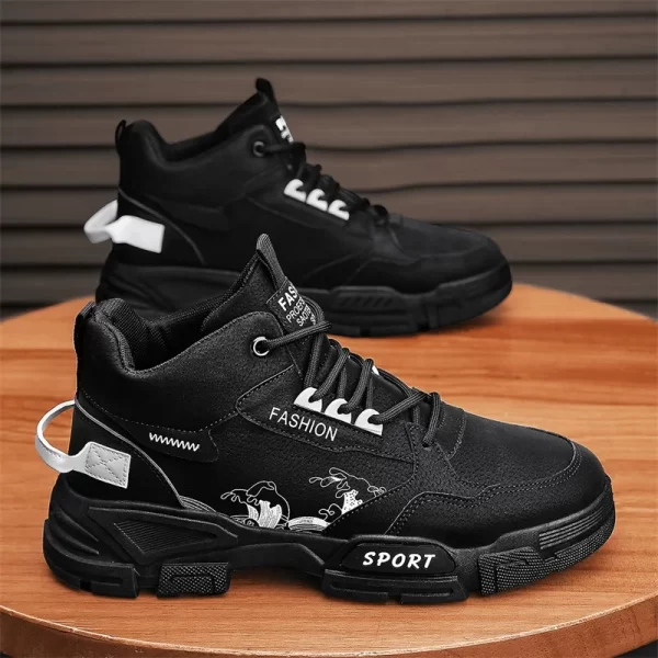 Tênis de couro masculino, CYYTL, Casual, De Caminhada, Designer De Moda De Plataforma,  Esportivos De Luxo, Botas De Tornozelo De Tênis De Trabalho Ao Ar Livre, Mocassins - Image 21