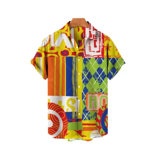 Camisas masculina de manga curta estilo havaiano, blusa solta e respirável, tendência de praia fresca, impressa em 3D, elegante, casual. - Image 25