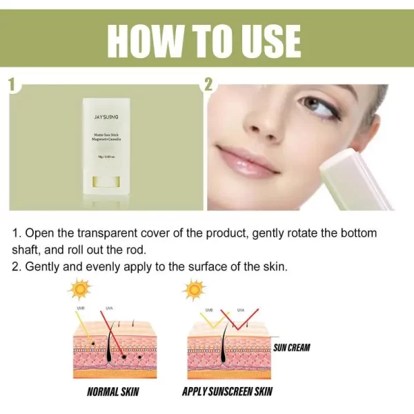Creme protetor, Whitening Sunscreen Cream, Proteção UV, Rosto, Corpo, Hidratante, Facial, Block, Matte, SPF50, 18g - Image 3