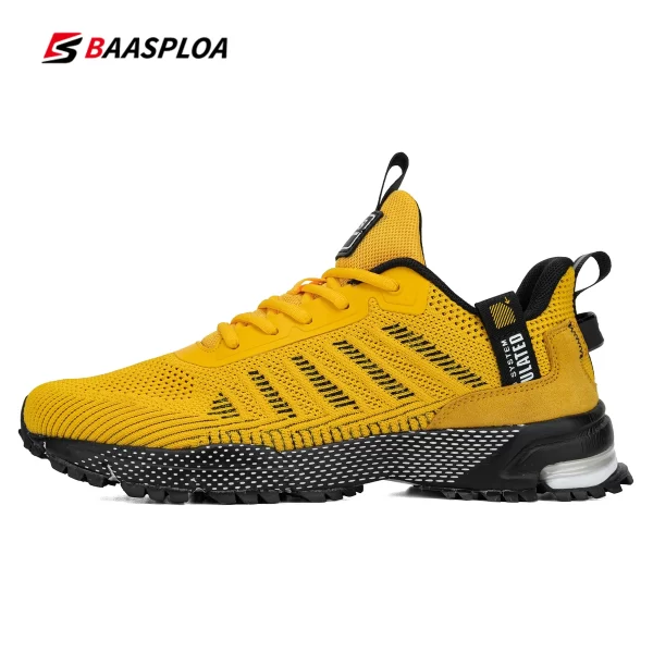 Tênis de corrida masculino, Baasploa, Leves, Malha, Esportes ao Ar Livre, Tênis, Profissional, Designer - Image 12