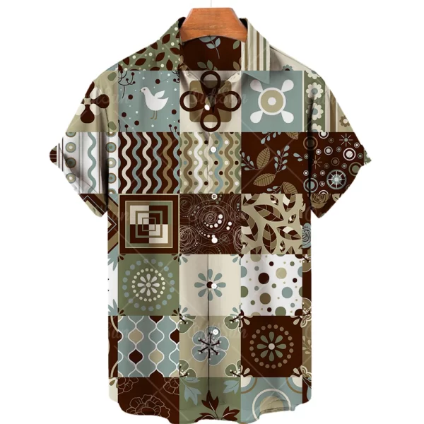 Camisas masculina,  de alta qualidade luxo hawaii dazn férias praia floral, superior melhor estilo étnico roupas. - Image 3