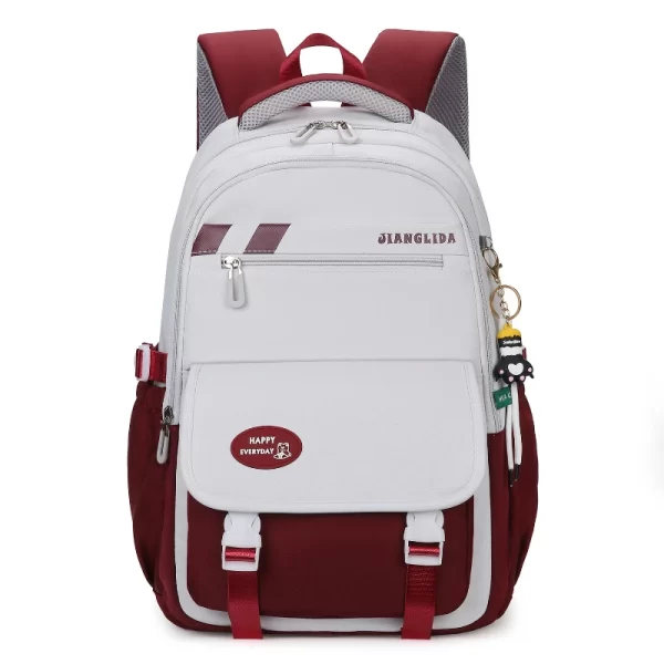 Mochila escolar alta para estudantes, mochila de grande capacidade, estilo universitário, moda, nova - Image 2