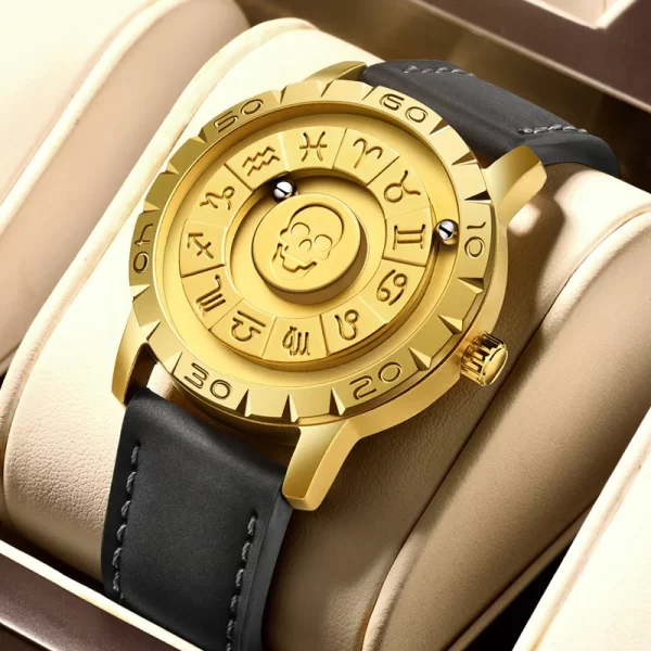 Relógio de pulso masculino, quartzo, magnético, FOXBOX, Impermeável, Criativo, Ponteiro de Rolagem, Trend Concept, Personalidade. - Image 9