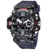 Relógio de pulso masculino, desportivo, impermeável, SMAEL, ecrã duplo, quartzo, LED, militar, digital, 50m, 8072 - Image 12
