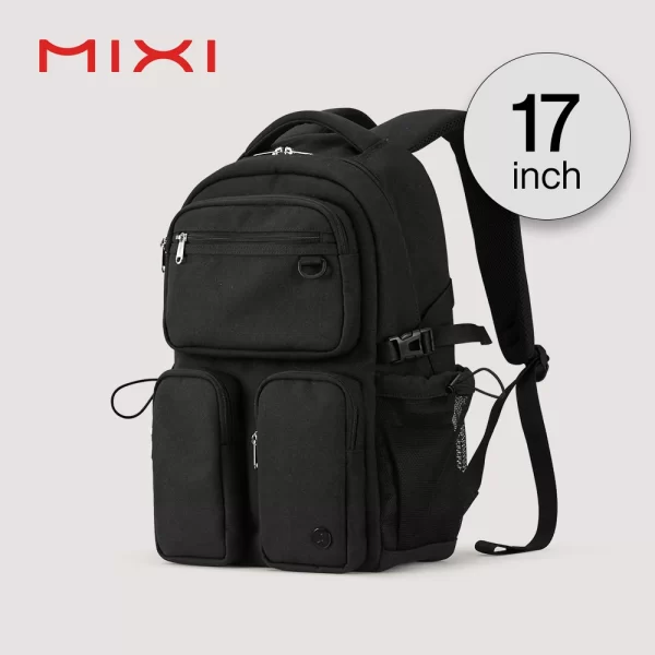 Mochila portátil unisssex, Mixi nova, 15.6 "saco de computador escolar bookbag 17 Polegada, viagem à prova dlightweight água leve m5112 - Image 7
