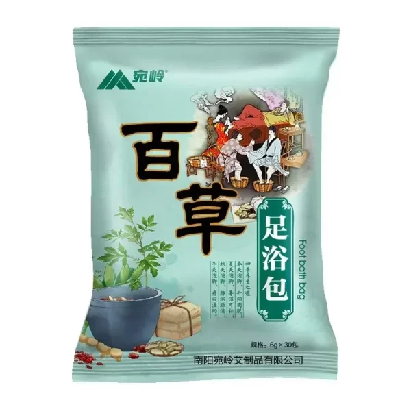 Pacote SPA, Herbal Wormwood Pé Bath Powder, Banho quente, Cuidados com o corpo, Relaxar, Anti Insomnia Detox, Cuidados de saúde, 30Pcs - Image 6