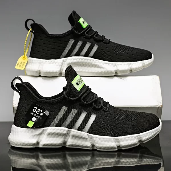 Tênis masculino de corrida respirável, tênis ao ar livre, sapatos masculinos de caminhada, de tamanho grande, verão. - Image 10
