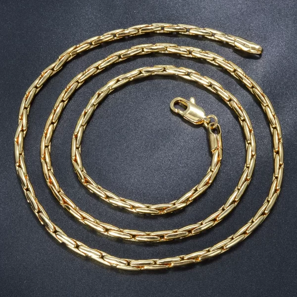 Colar de corrente, feminino,  cubano, Hip Hop Punk, meio-fio, cubano, gargantilha dourada 18k, na moda, uso diário, presente, italiano. - Image 9