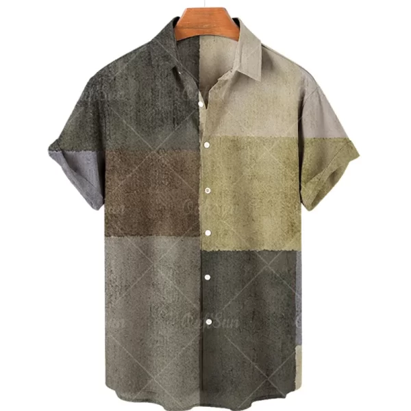 Camisas masculina,  de alta qualidade luxo hawaii dazn férias praia floral, superior melhor estilo étnico roupas. - Image 20