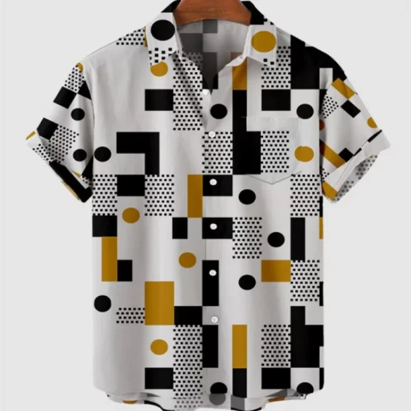 Camisas masculina,  de alta qualidade luxo hawaii dazn férias praia floral, superior melhor estilo étnico roupas. - Image 30