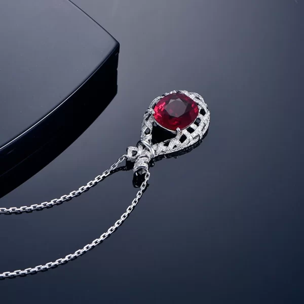 Colar feminino, Wpb original colar imitado natural pombo sangue vermelho, corrente de jóias luxo presente da menina - Image 6