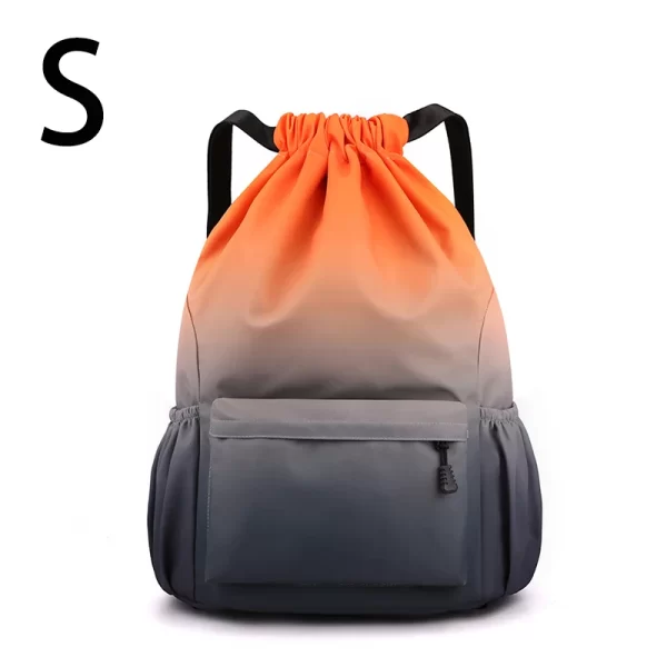 Mochila de Nylon impermeável com Bundle Bolso, Mochila Desportiva Portátil, Acampamento Ao Ar Livre, Lazer, Natação, Saco de Fitness - Image 10