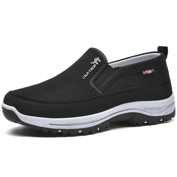 Sapatos masculino, mocassins de malha macia vulcanizada, tênis respiráveis, deslizamento antiderrapante,  de água confortáveis, cor sólida. - Image 2