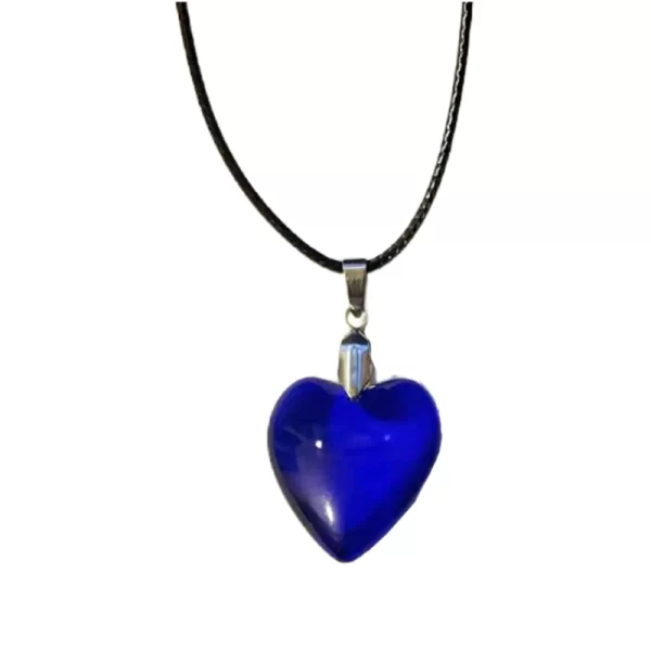 Colar de vidro, moda Jóias Coração, Charm Coração Pingente Colares Clavícula Cadeia para Namorada Casal Aniversário Presente - Image 20