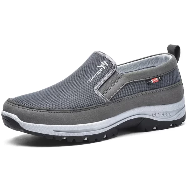 Sapatos masculino, mocassins de malha macia vulcanizada, tênis respiráveis, deslizamento antiderrapante,  de água confortáveis, cor sólida. - Image 3