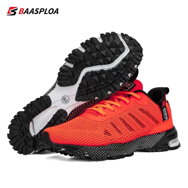 Tênis de corrida masculino, Baasploa, Leves, Malha, Esportes ao Ar Livre, Tênis, Profissional, Designer - Image 4