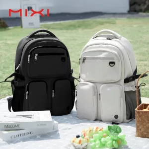 Mochila portátil unisssex, Mixi nova, 15.6 "saco de computador escolar bookbag 17 Polegada, viagem à prova dlightweight água leve m5112