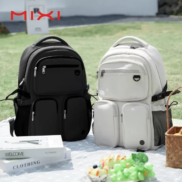 Mochila portátil unisssex, Mixi nova, 15.6 "saco de computador escolar bookbag 17 Polegada, viagem à prova dlightweight água leve m5112