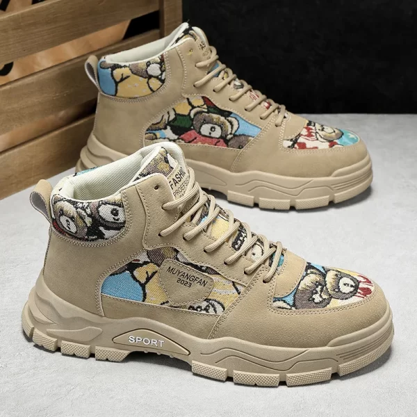 Tênis de couro masculino, CYYTL, Casual, De Caminhada, Designer De Moda De Plataforma,  Esportivos De Luxo, Botas De Tornozelo De Tênis De Trabalho Ao Ar Livre, Mocassins - Image 10