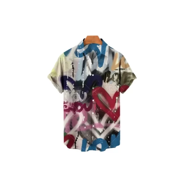 Camisas masculina de manga curta estilo havaiano, blusa solta e respirável, tendência de praia fresca, impressa em 3D, elegante, casual. - Image 20
