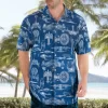 Camisas masculina casual floral havaiana cartoon,  de manga curta 3D de grandes dimensões para praia, moda, verão - Image 15