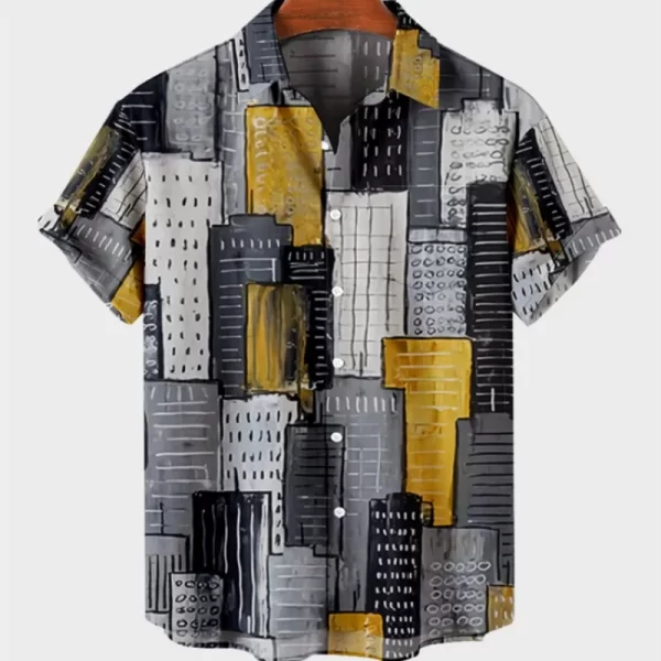 Camisas masculina,  de alta qualidade luxo hawaii dazn férias praia floral, superior melhor estilo étnico roupas. - Image 17