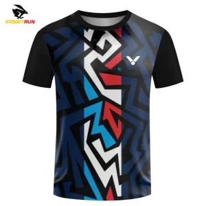 Camisetas masculina, novos Personalizar o logotipo, de Manga Curta Verão Tops Camiseta Oversized Tênis de Mesa Corrida Uniforme Competição