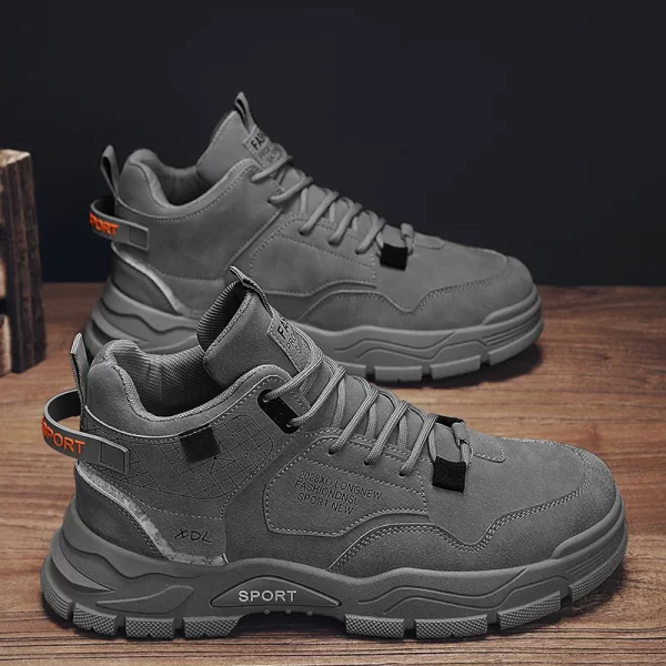 Tênis de couro masculino, CYYTL, Casual, De Caminhada, Designer De Moda De Plataforma,  Esportivos De Luxo, Botas De Tornozelo De Tênis De Trabalho Ao Ar Livre, Mocassins - Image 8