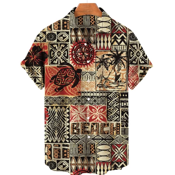 Camisas masculina,  de alta qualidade luxo hawaii dazn férias praia floral, superior melhor estilo étnico roupas. - Image 18