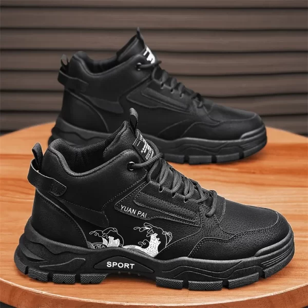 Tênis de couro masculino, CYYTL, Casual, De Caminhada, Designer De Moda De Plataforma,  Esportivos De Luxo, Botas De Tornozelo De Tênis De Trabalho Ao Ar Livre, Mocassins - Image 16