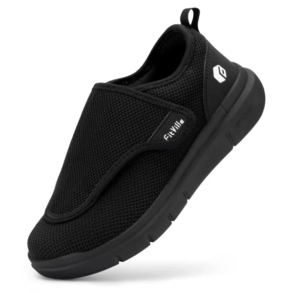Sapato diabéticos extra largo, masculino, Fitboutique-Sapatos, para ortopedia, pés largos, inchados, sapatos de caminhada ajustáveis, alívio das dores dos pés idosos - Image 7