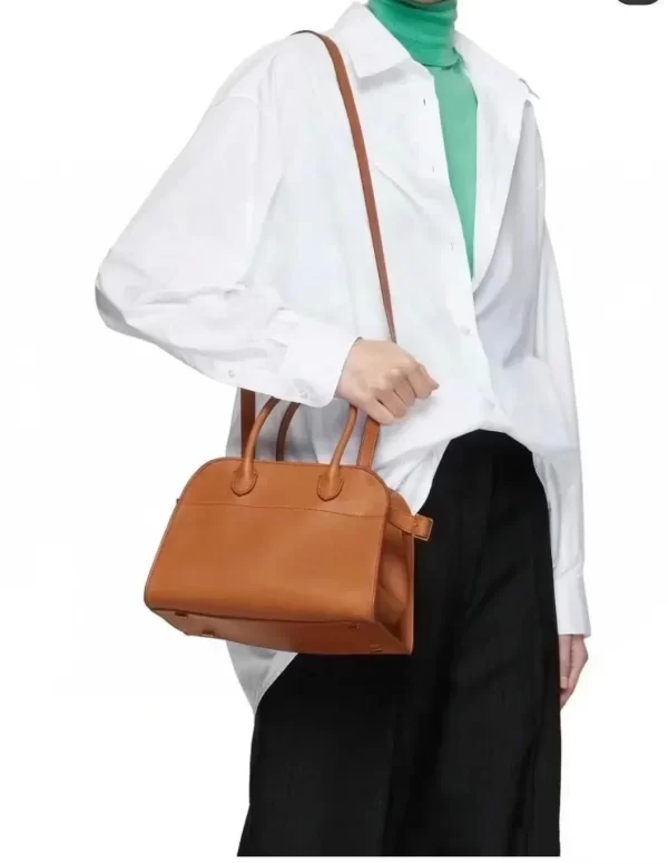 Bolsa de couro genuíno feminina, sacola do viajante, grande capacidade, designer de moda de luxo, sênior - Image 9