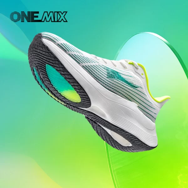 Tênis unissex, Onemix Novos, Maratona Running Shoes, Respirável Tênis Leves Lace Up Athletic Shoes Luz Confortável Suave - Image 3