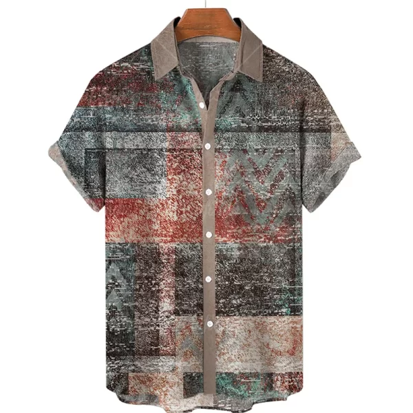 Camisas masculina,  de alta qualidade luxo hawaii dazn férias praia floral, superior melhor estilo étnico roupas. - Image 22