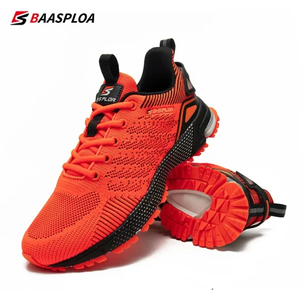 Tênis leve masculino, Baasploa Men Professional Running Shoes, de Treinamento Respirável Tênis Leve Não-Slip Track Tênis Andando Sapato Esportivo - Image 5