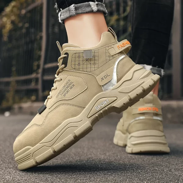 Tênis de couro masculino, CYYTL, Casual, De Caminhada, Designer De Moda De Plataforma,  Esportivos De Luxo, Botas De Tornozelo De Tênis De Trabalho Ao Ar Livre, Mocassins - Image 5