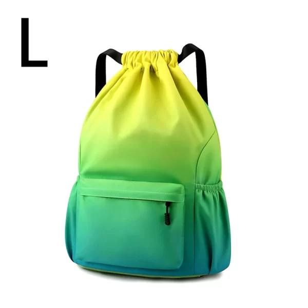 Mochila de Nylon impermeável com Bundle Bolso, Mochila Desportiva Portátil, Acampamento Ao Ar Livre, Lazer, Natação, Saco de Fitness - Image 14
