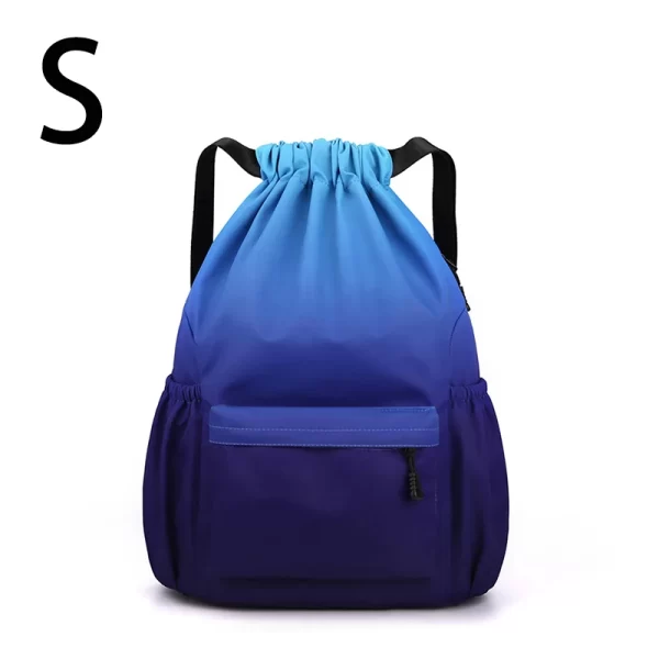 Mochila de Nylon impermeável com Bundle Bolso, Mochila Desportiva Portátil, Acampamento Ao Ar Livre, Lazer, Natação, Saco de Fitness - Image 8