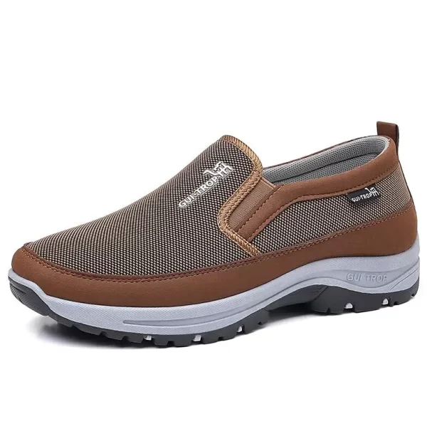 Sapatos masculino, mocassins de malha macia vulcanizada, tênis respiráveis, deslizamento antiderrapante,  de água confortáveis, cor sólida. - Image 10