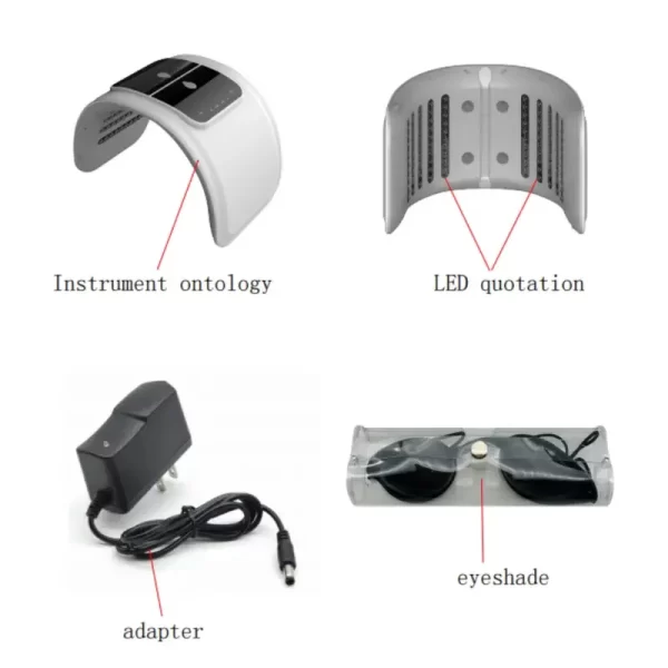 Aparelho/Ferramenta de máscara facial LED, 7 em 1 cor, Face SPA Equipamento facial, rejuvenescimento da pele luz, Facial Body Beauty Machine para cuidados com a pele, casa - Image 6