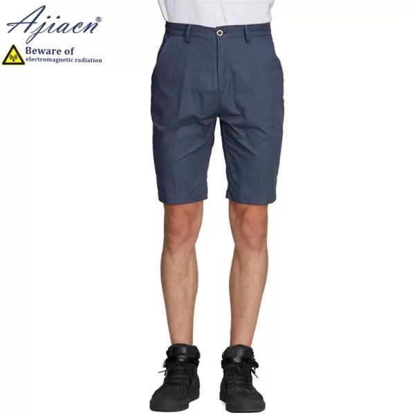 Bermuda masculina, Genuíno anti-radiação eletromagnética terno feito sob encomenda shorts veículos novos da energia, 5g comunicação blindagem terno. - Image 6
