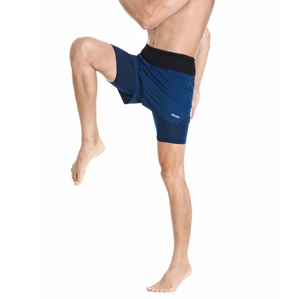 Shorts masculino, ARSUXEO-de corrida respirável de secagem rápida, esportes ao ar livre, calças curtas, treinamento de ginástica, fitness, exercício, 2 em 1 - Image 6